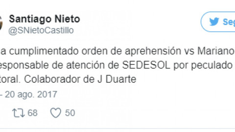 Arrestan a ex colaborador de Javier Duarte
