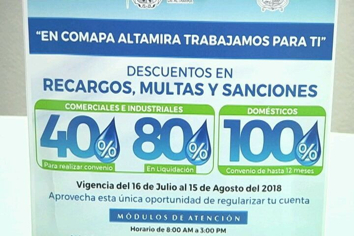 Invitan a regularizarse con sus pagos a los usuarios de COMAPA