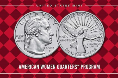 Llega Maya Angelou en monedas de cuarto de dólar