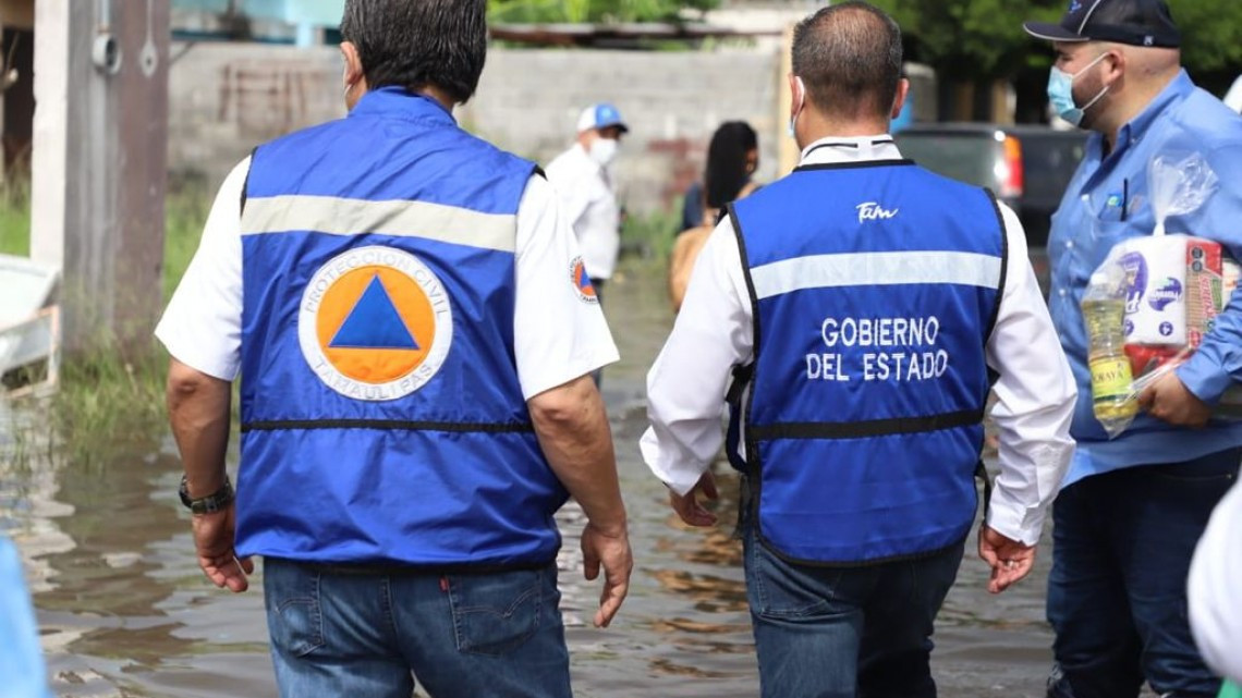 Continúan esfuerzos para apoyar a sectores afectados por lluvias en Tamaulipas