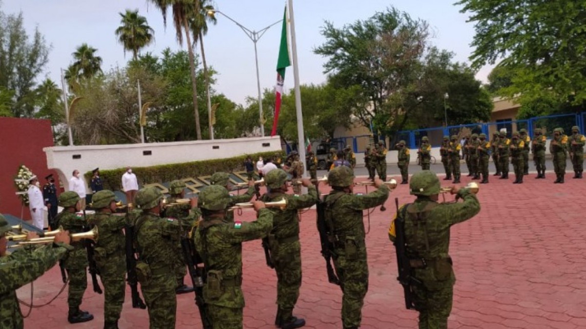 Conmemoran autoridades municipales y militares 173 aniversario de la Gesta Heroica de Chapultepec