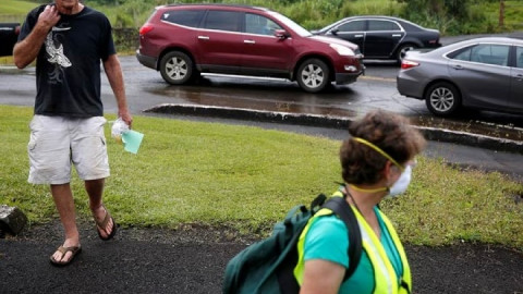 Kilauea arroja polvo y cenizas