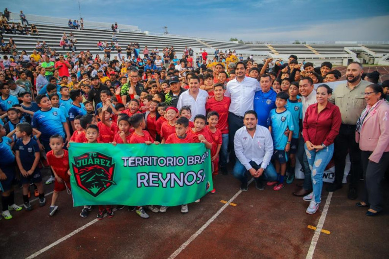 Inauguró Alcalde Carlos Peña Ortiz Torneo de Futbol Interligas "Volamos Mas Alto”