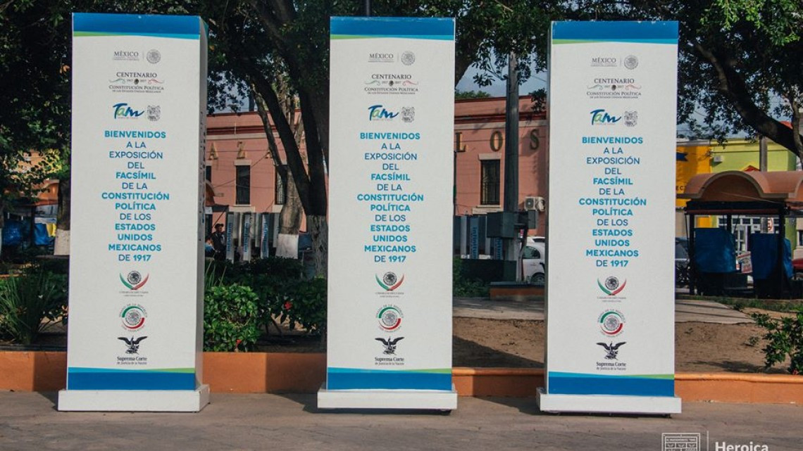 Traen exposición  de la Constitución Política de 1917
