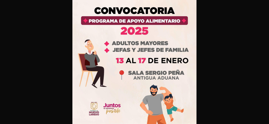 Invita Gobierno Municipal a inscribirse al programa de apoyo alimentario