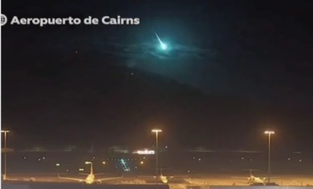 Meteorito cae en Australia; así se vio el impresionante momento