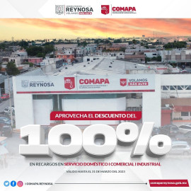 Últimos días del 100% de descuento en recargos de Comapa