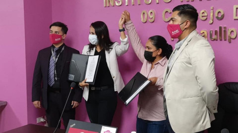 Entregan constancias a 8 de los 9 diputados federales electos en Tamaulipas