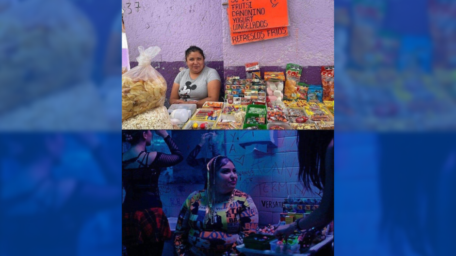 Danna Paola contrató a vendedora de dulces para video musical