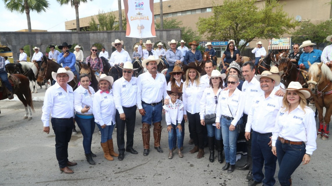 Recorren con Maki 170 jinetes la ruta de la Fundación de Reynosa