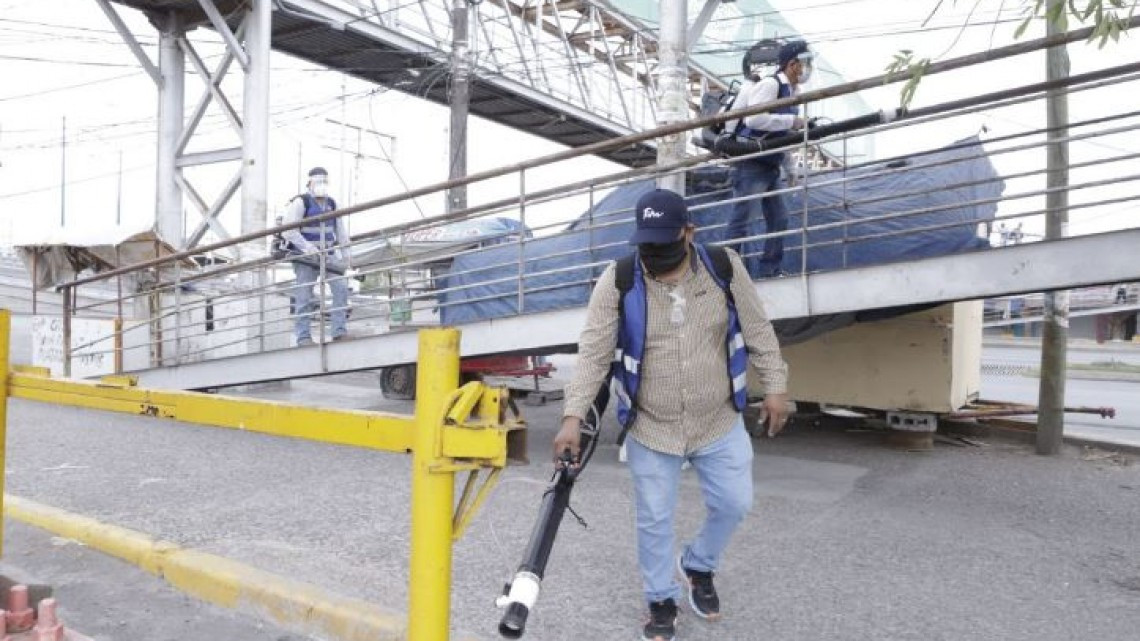 Realiza COEPRIS brigadas de sanitización en parajes, puentes y clínicas