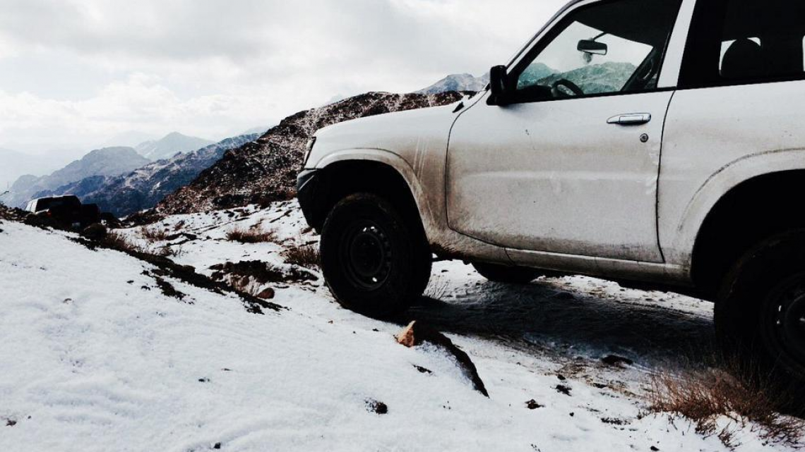 ¡Cae nieve en Arabia Saudita!