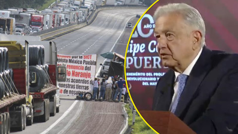 'No cederemos a chantajes': AMLO sobre cierre de la México-Puebla