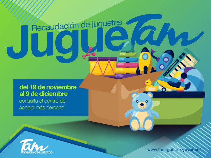 En esta navidad regala sonrisas con el “JUGUETAM” de Jóvenes Tamaulipas