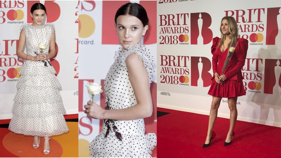 Time's Up llega con rosas blancas a los BRITs