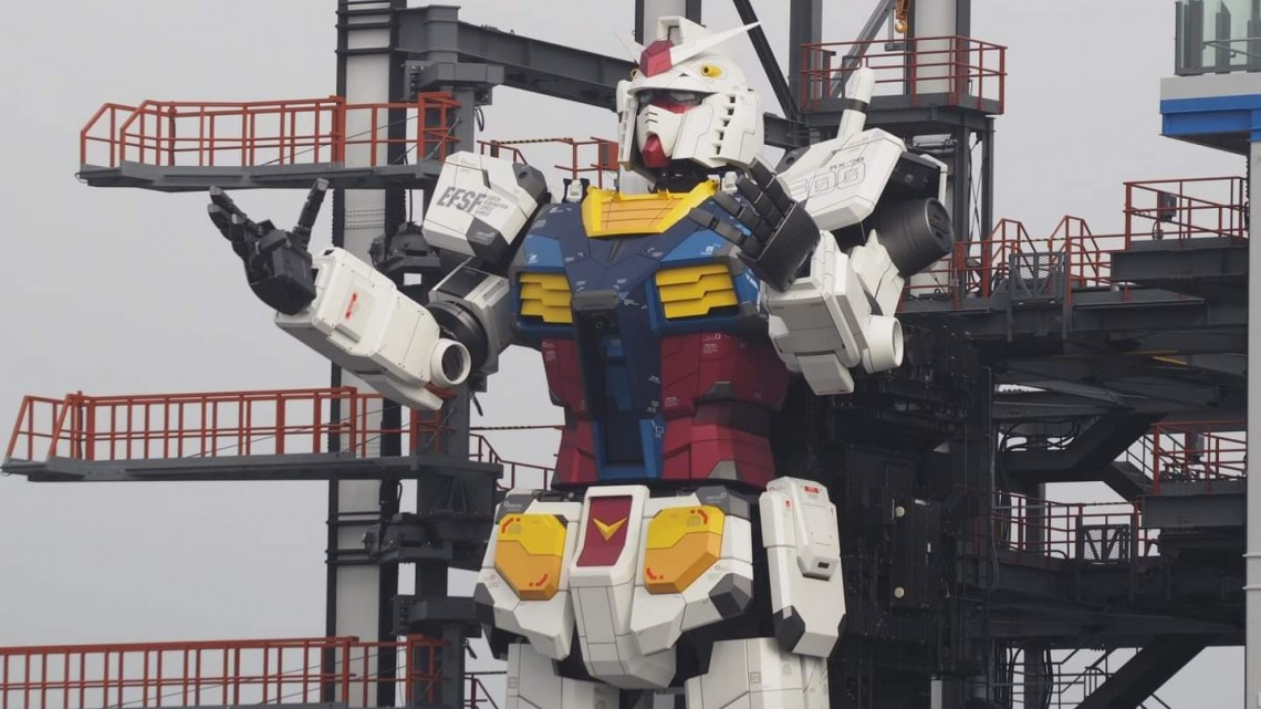 Japón inicia pruebas del robot Gundam que camina solo 