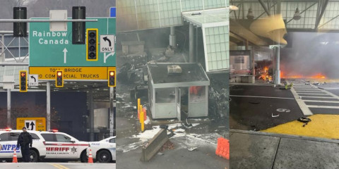 Cierra EU cruce fronterizo con Canadá por explosión de vehículo