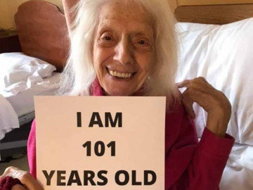 Mujer de 101 años vence al cáncer, gripe española y coronavirus 