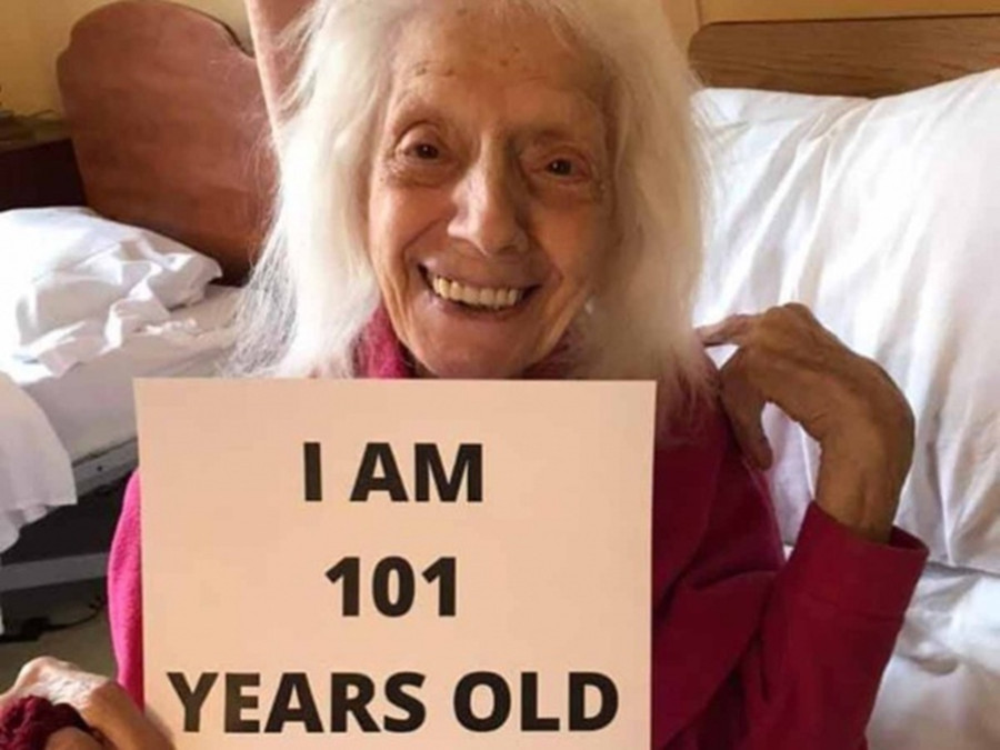 Mujer de 101 años vence al cáncer, gripe española y coronavirus 