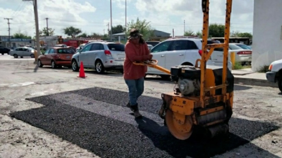 Intensifican rehabilitación de pavimentos en avenidas de Matamoros
