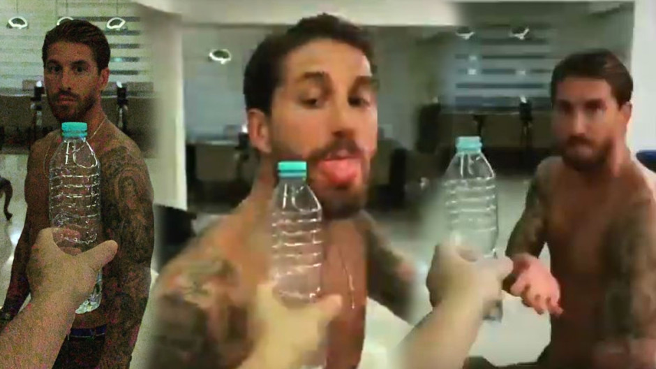 Ramos se suma al Bottle Cap Challenge con la lengua