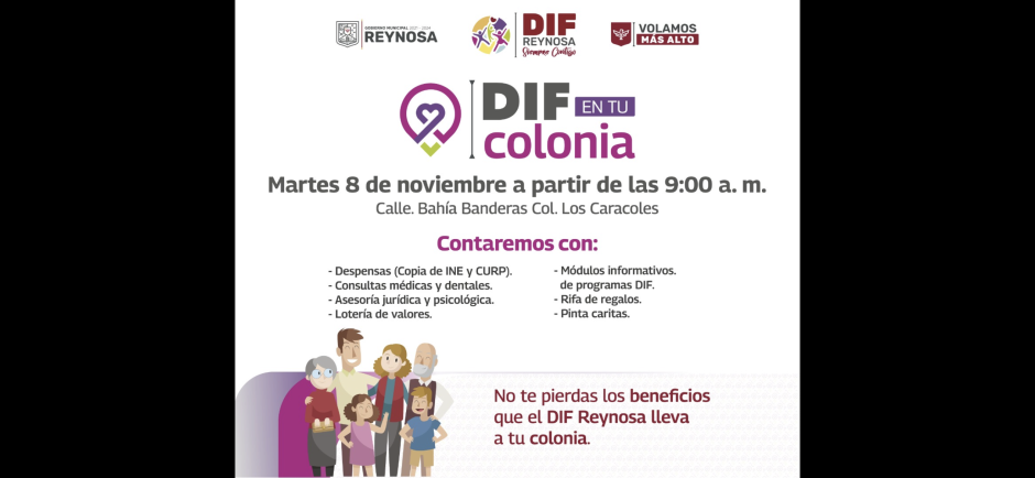 Llegará "DIF en Tu Colonia" a la colonia, Los Caracoles