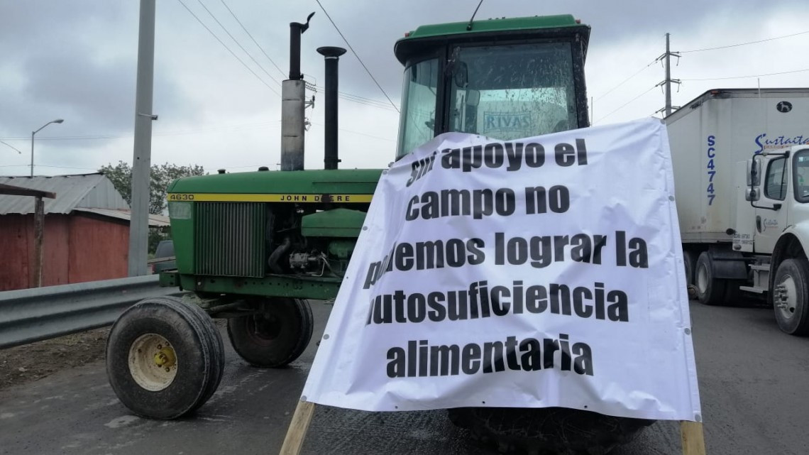 Se manifiestan Agricultores en Puente Reynosa-Pharr
