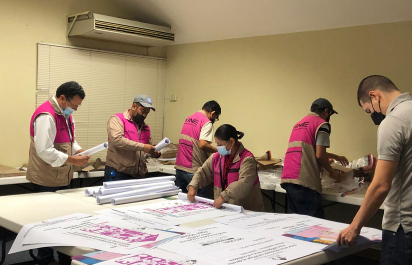 Preparan simulacro de votaciones en Distritos electorales 