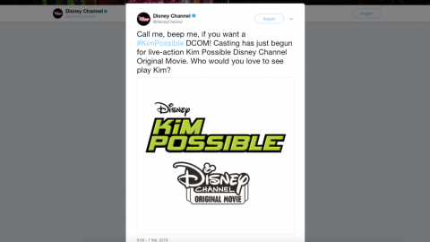 Disney hará una película live-action de Kim Possible