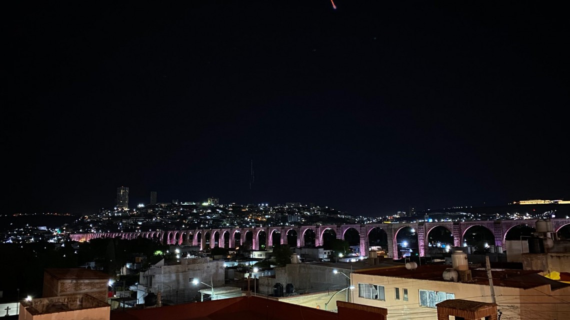 Asombrosas imágenes de caída de meteorito en México