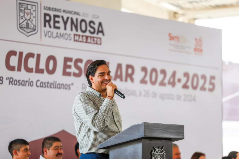 Declaró Carlos Peña Ortiz inaugurado ciclo escolar 2024-2025 en Reynosa