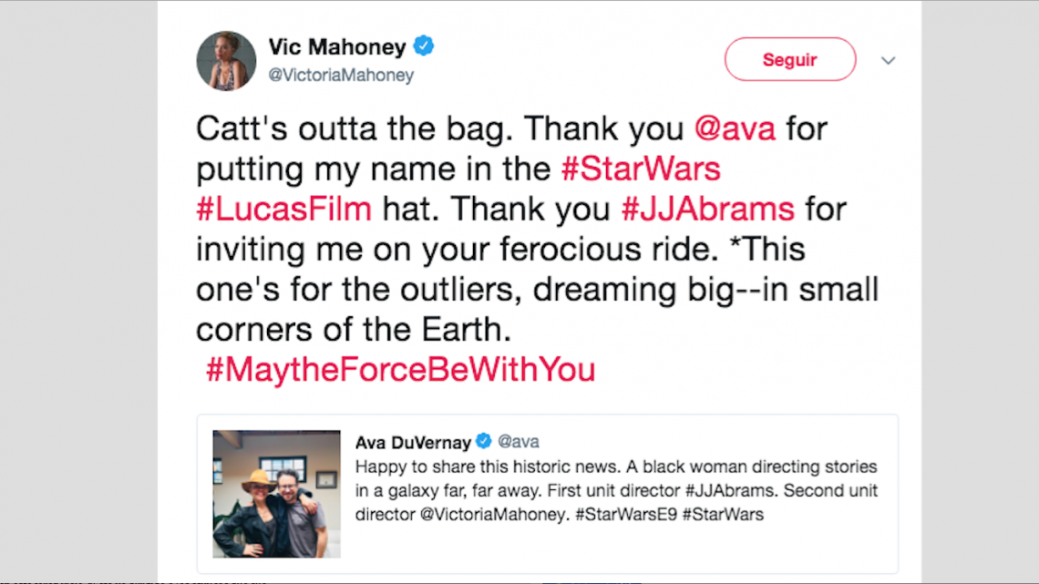 Por primera vez una mujer dirigirá Star Wars