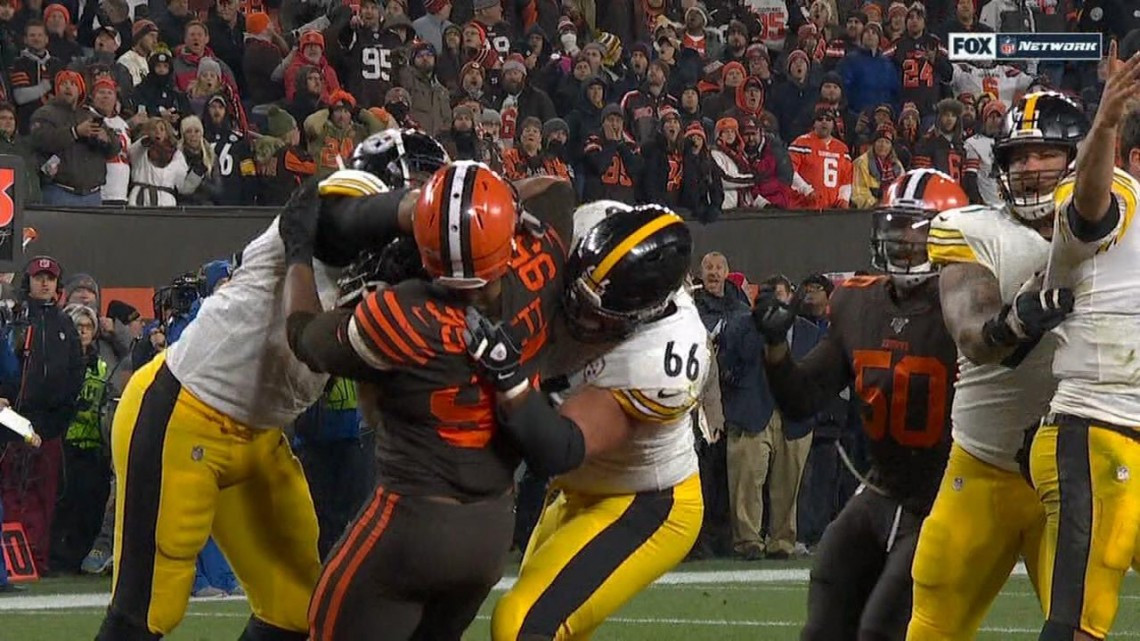 Steelers vs Browns terminó en impresionante pelea