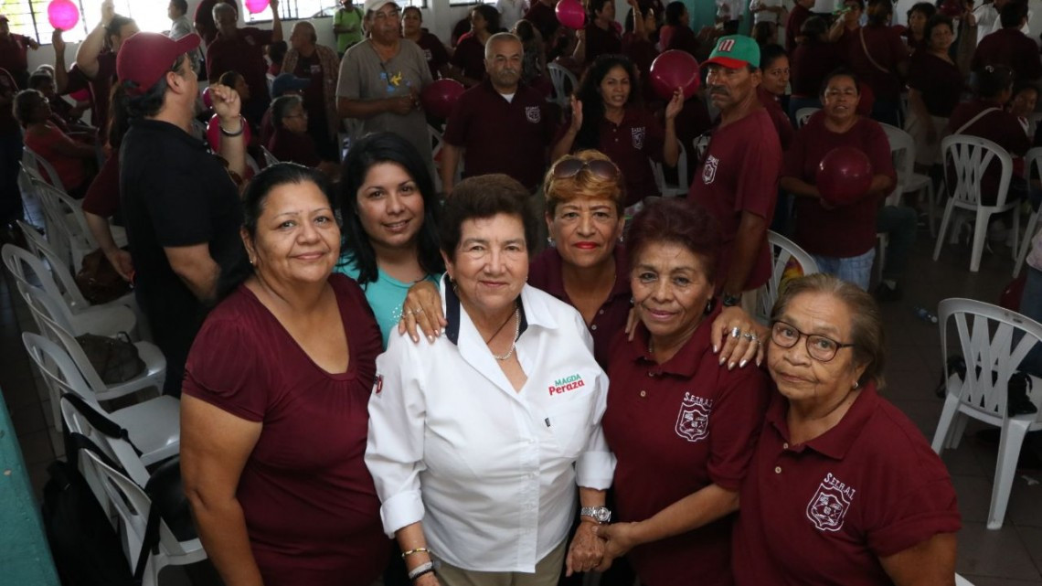 Trabajadores del Ayuntamiento de Tampico están con Magda Peraza