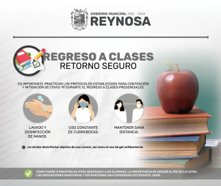 Importante respetar medidas sanitarias ante regreso a clases presenciales 