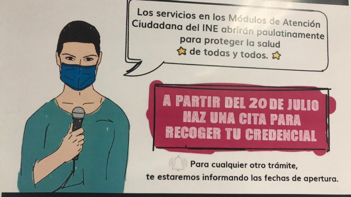 Reabrirán 3 de los 5 módulos de atención del INE