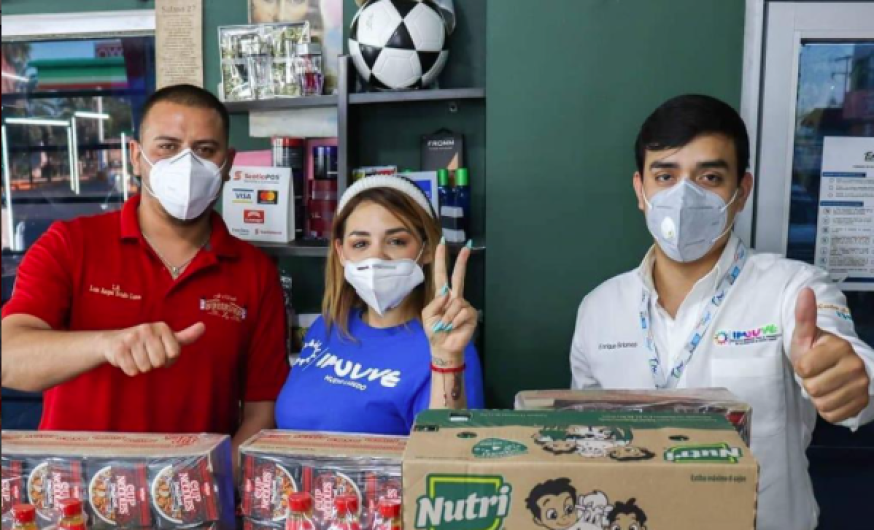 Acopia IMJUVE víveres para familias vulnerables