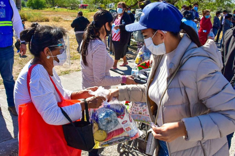 DIF Reynosa benefició a las familias de la colonia Granjas