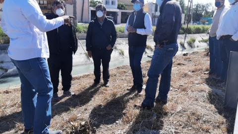Supervisa personal de Gobierno de Tamaulipas drenes pluviales en Reynosa para evitar inundaciones