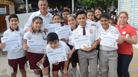 Suma Chucho Nader a más escuelas al programa de limpieza "Tampico Brilla"