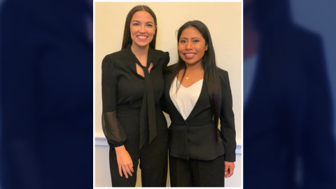 Yalitza se reúne con Alexandria Ocasio-Cortez