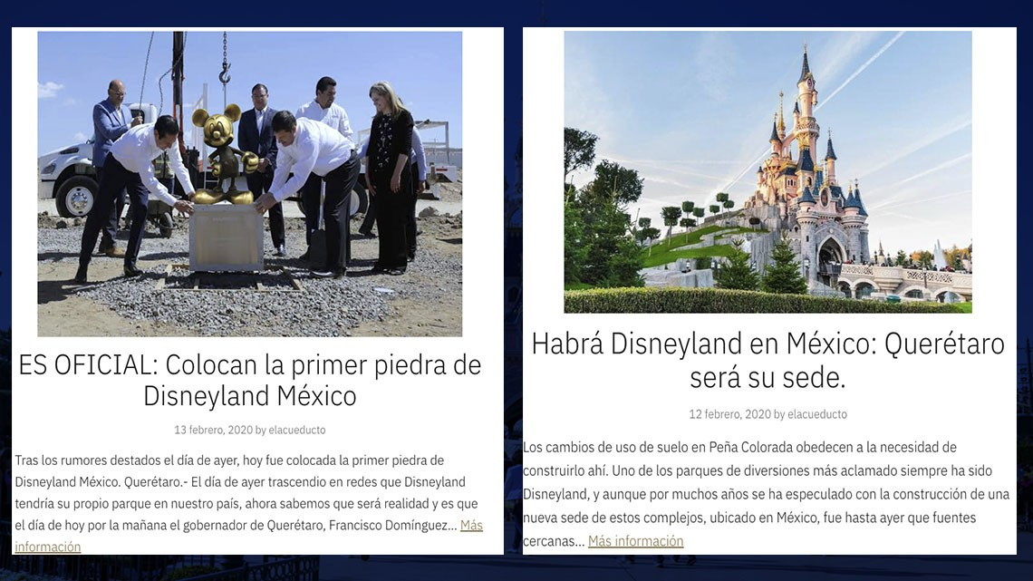 Guarda tus orejas de Mickey, porque “Disneyland en México" es ‘fake’