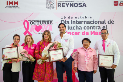 Presentó Alcalde de Reynosa ponencias de "Octubre Rosa, Prevenir es Vivir" 