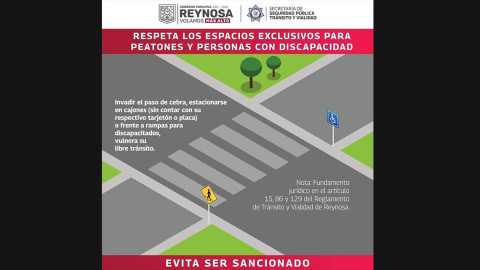 Promueven uso correcto de espacios para discapacitados, rampas y pasos peatonales