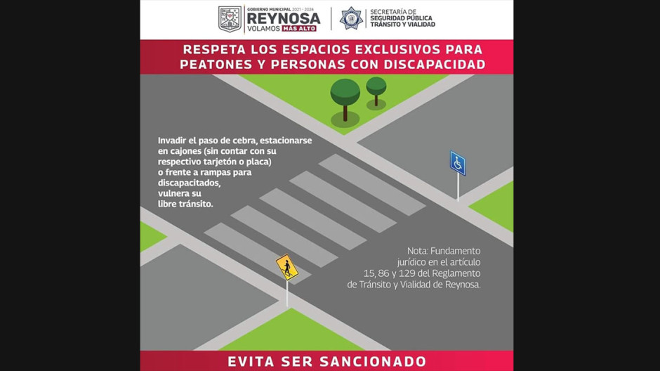 Promueven uso correcto de espacios para discapacitados, rampas y pasos peatonales