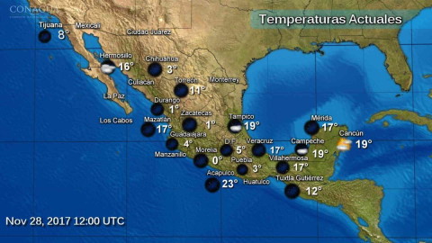 Ambiente frío y vientos fuertes se esperan en la mayor parte del país