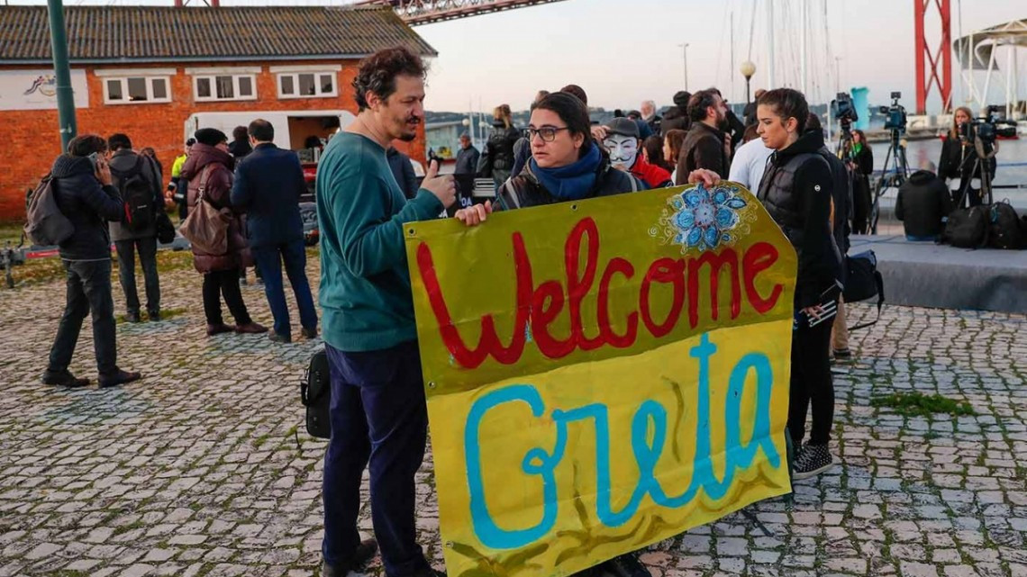 Llega Greta Thunberg a Lisboa para COP25 en Madrid