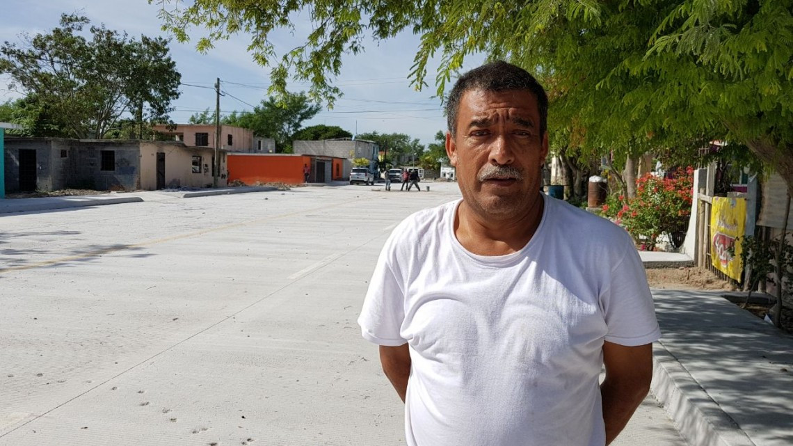 Pavimentación de calle Miguel Hidalgo en beneficio de colonos