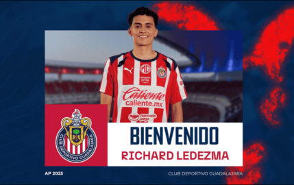 Richard Ledezma, segundo refuerzo de Chivas para el Apertura 2025 