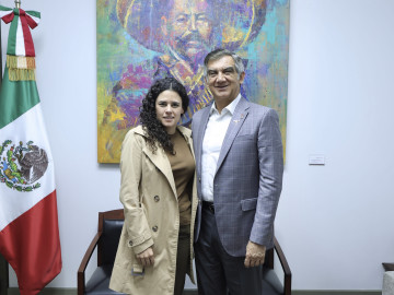 En encuentro de Américo Villarreal con Luisa María Alcalde revisan daños que dejó “Alberto”